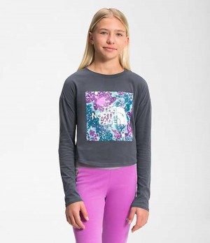 Camiseta The North Face Graphic Niña Gris | 8460279-DN