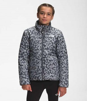 Chaquetas The North Face Reversible Mossbud Swirl Niña Gris | 2598641-HZ