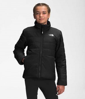 Chaquetas The North Face Reversible Mossbud Swirl Niña Negras | 8456712-BX