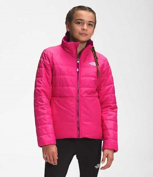 Chaquetas The North Face Reversible Mossbud Swirl Niña Rosas | 7254160-DH