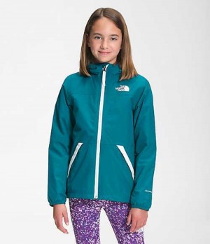 Chaquetas The North Face Warm Storm Rain Niña Azules Oscuro | 9723684-BU