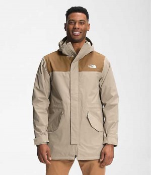 Rain Jackets The North Face City Breeze Rain Hombre Marrones | 7158360-WX