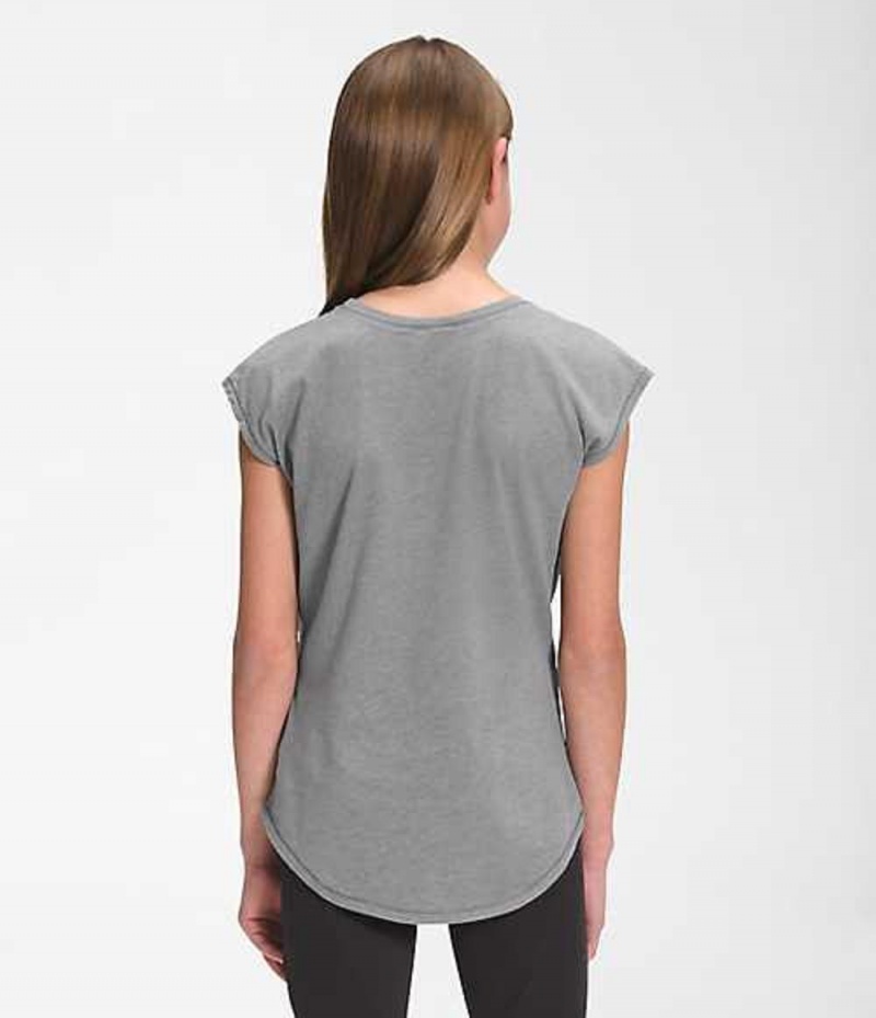 Camiseta The North Face Graphic Niña Gris | 1703458-GL