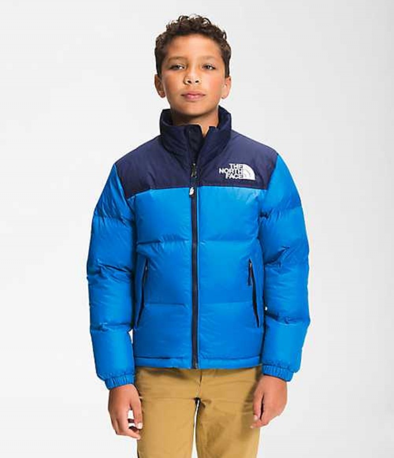 Chaquetas The North Face 1996 Retro Nuptse Niño Azules | 7516984-NT