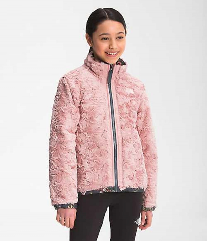 Chaquetas The North Face Reversible Mossbud Swirl Niña Gris | 5680734-ZI