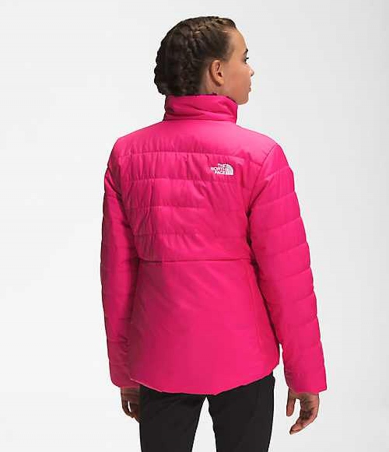 Chaquetas The North Face Reversible Mossbud Swirl Niña Rosas | 7254160-DH