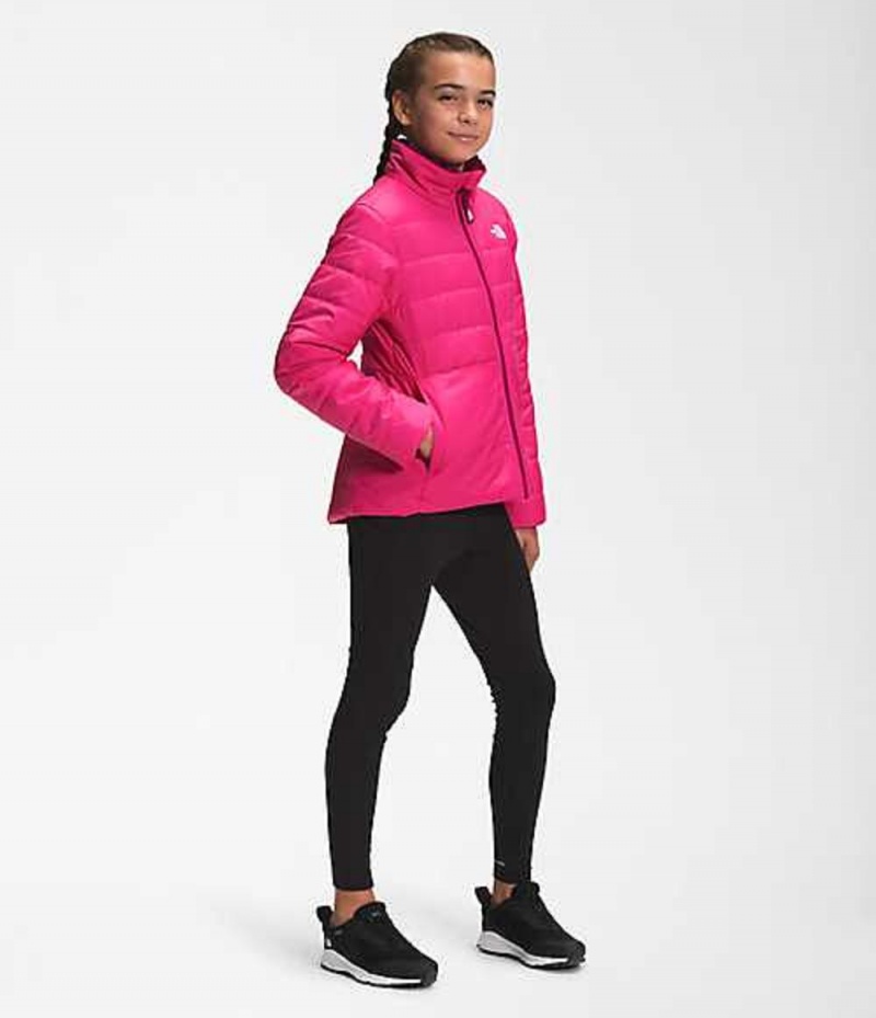 Chaquetas The North Face Reversible Mossbud Swirl Niña Rosas | 7254160-DH