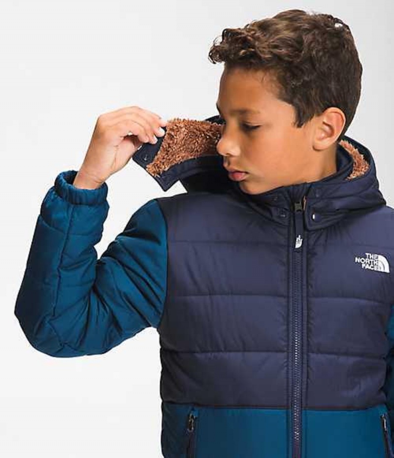 Chaquetas The North Face Reversible Mount Chimbo Niño Azules | 3928105-YM