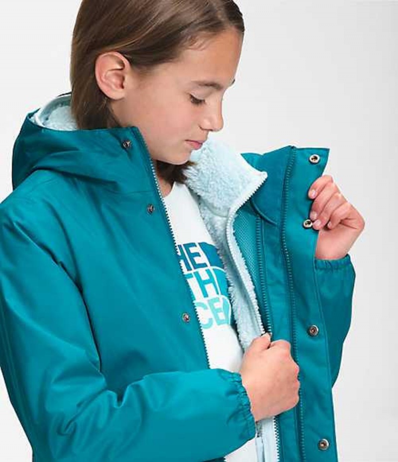 Parka The North Face DryVent™ Mountain Niña Azules Oscuro | 4536971-GS