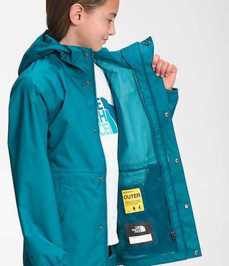 Parka The North Face DryVent™ Mountain Niña Azules Oscuro | 4536971-GS