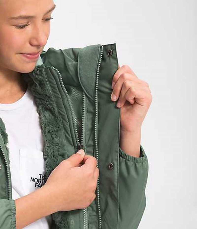 Parka The North Face DryVent™ Mountain Niña Verde | 3725019-SC