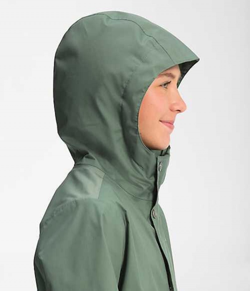 Parka The North Face DryVent™ Mountain Niña Verde | 3725019-SC