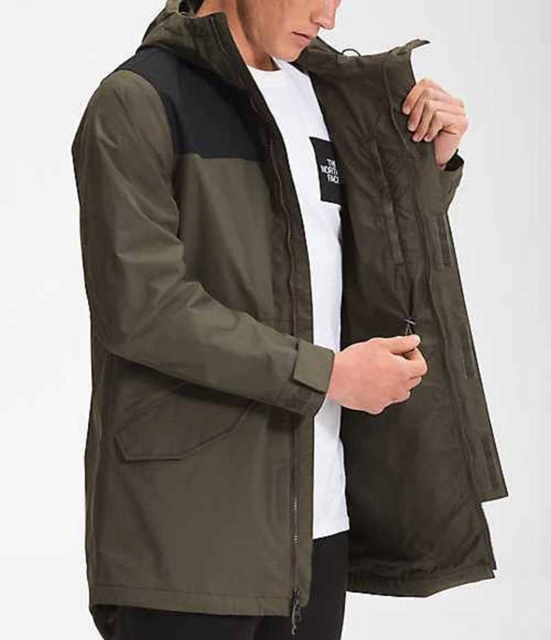 Rain Jackets The North Face City Breeze Rain Hombre Gris Marrones Verde Negras | 8914607-BE