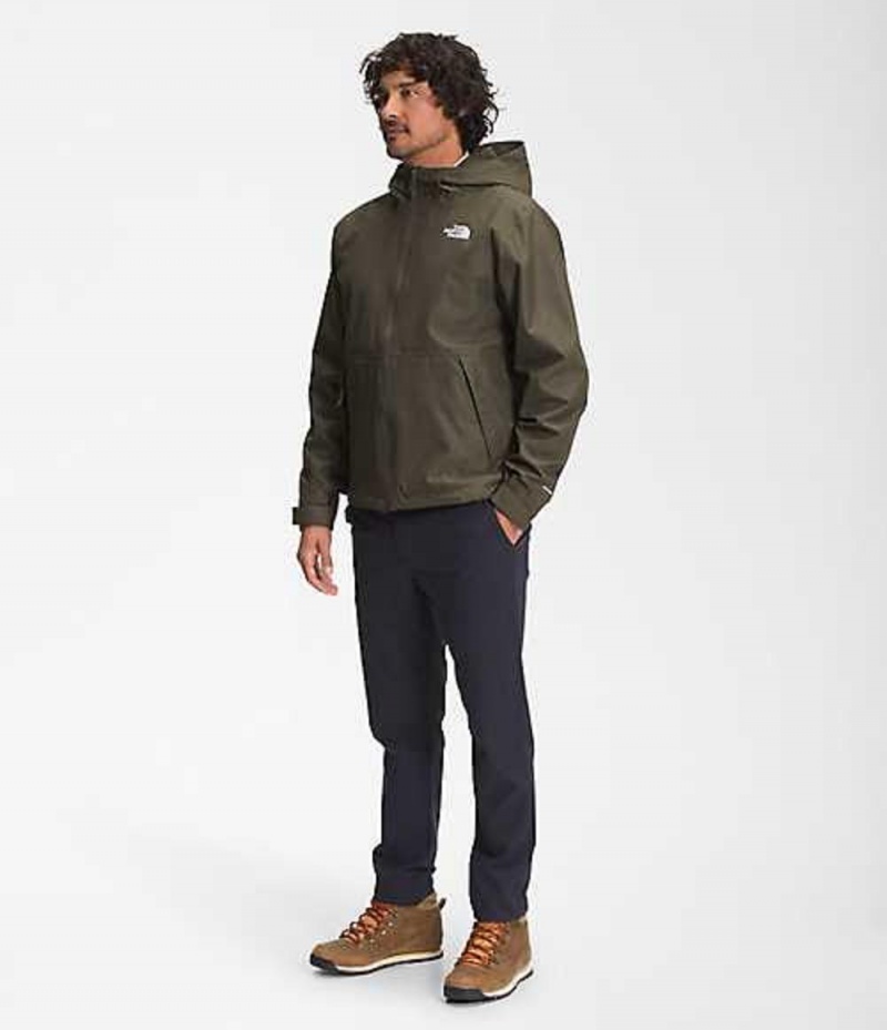 Rain Jackets The North Face Novelty Millerton Hombre Gris Marrones Verde | 0769485-HP