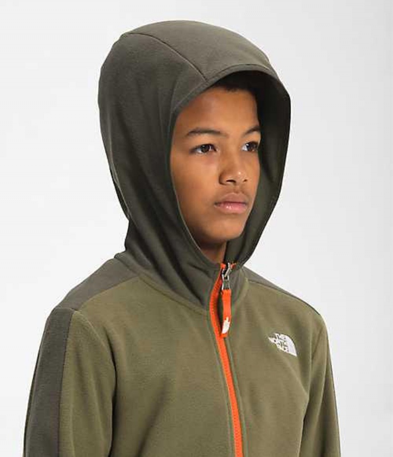 Sudadera con Capucha The North Face Glacier Niña Verde Oliva | 5173628-MY